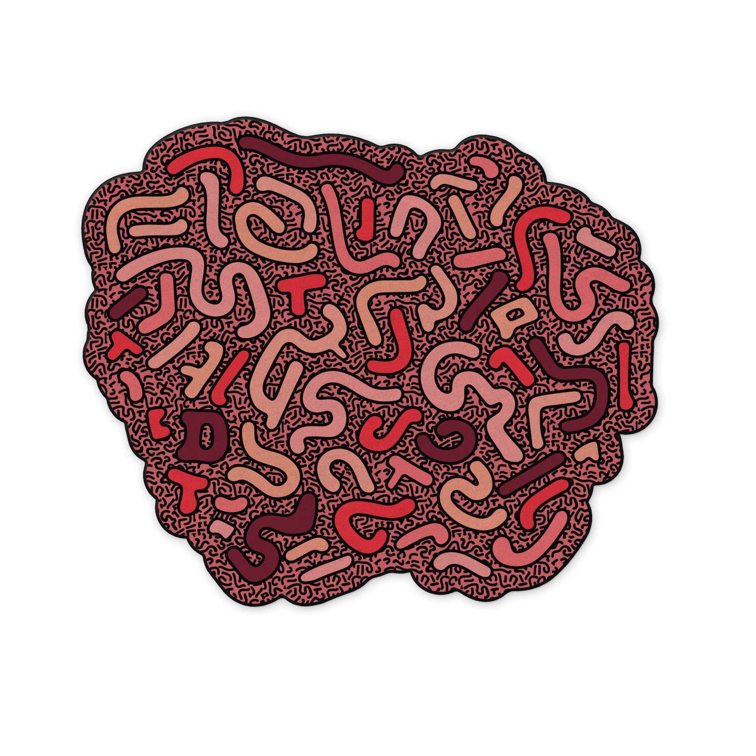 Abstract and colourful rug for creative design studios