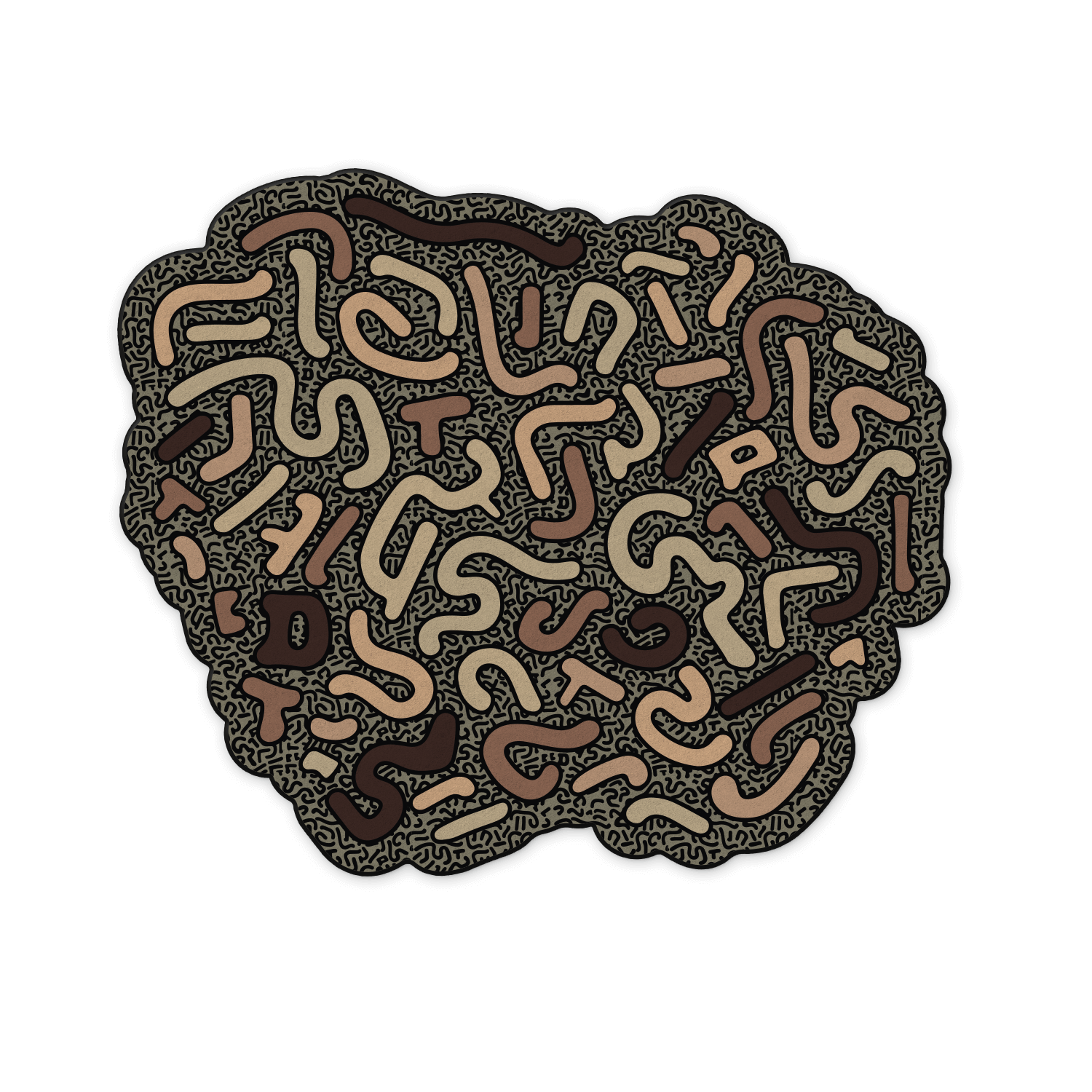 Abstract and colourful rug for creative design studios