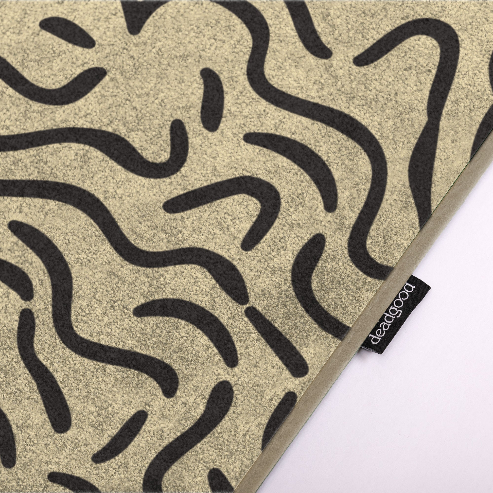 Detail of a sleek and subtle rug for professional office environments