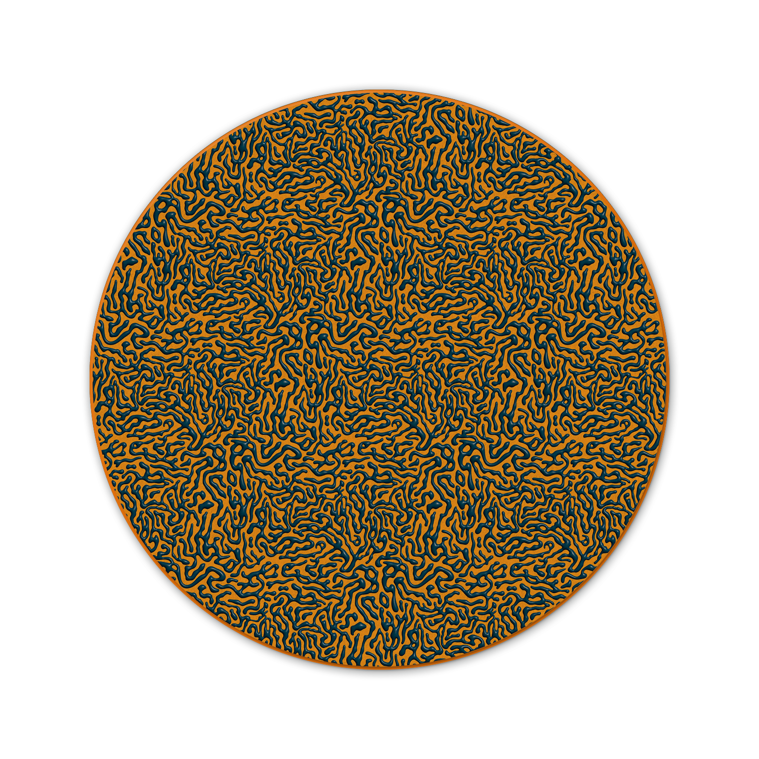 Colourful organic pattern rug for eco-friendly businesses