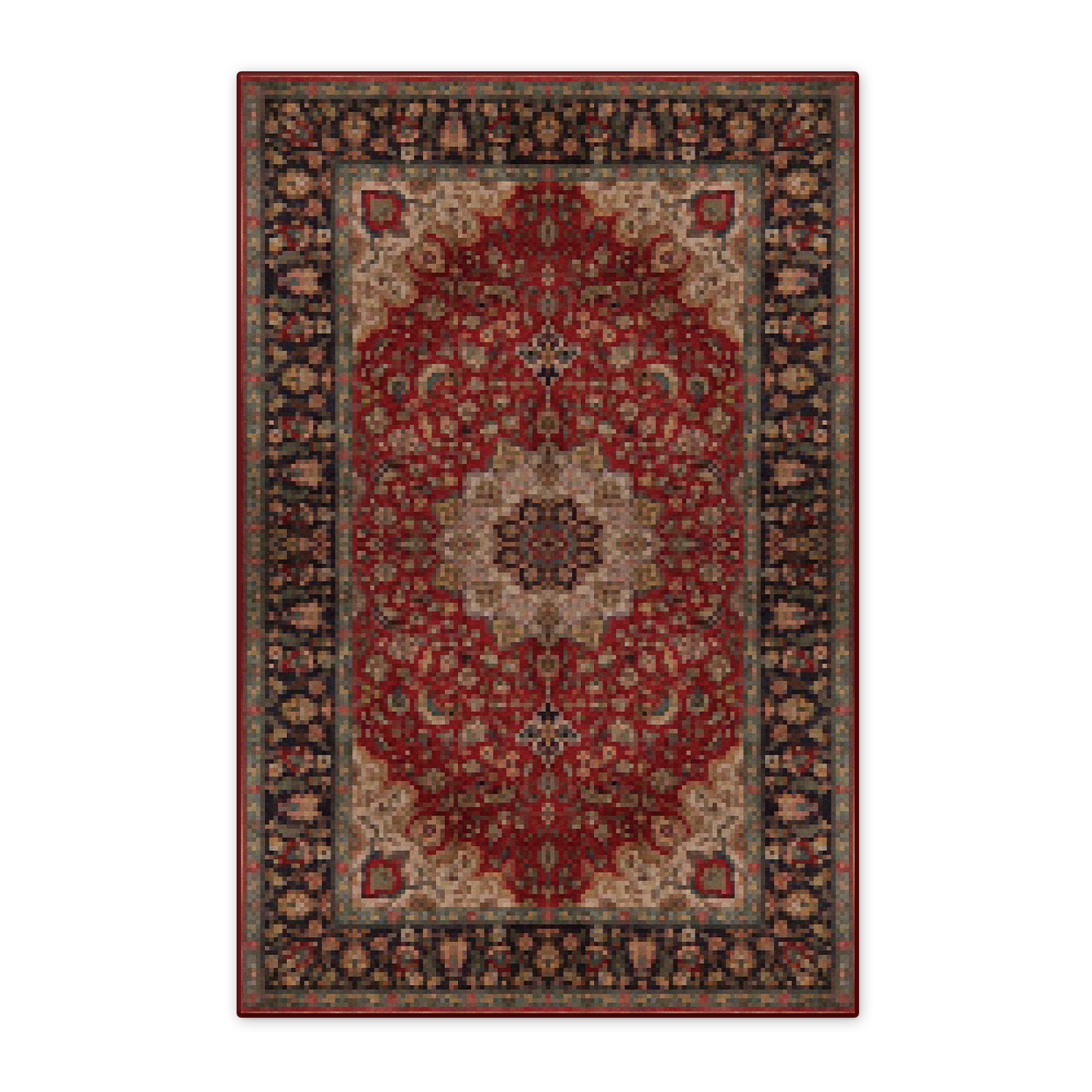 Subtle and elegant rug for upscale hotel suites.