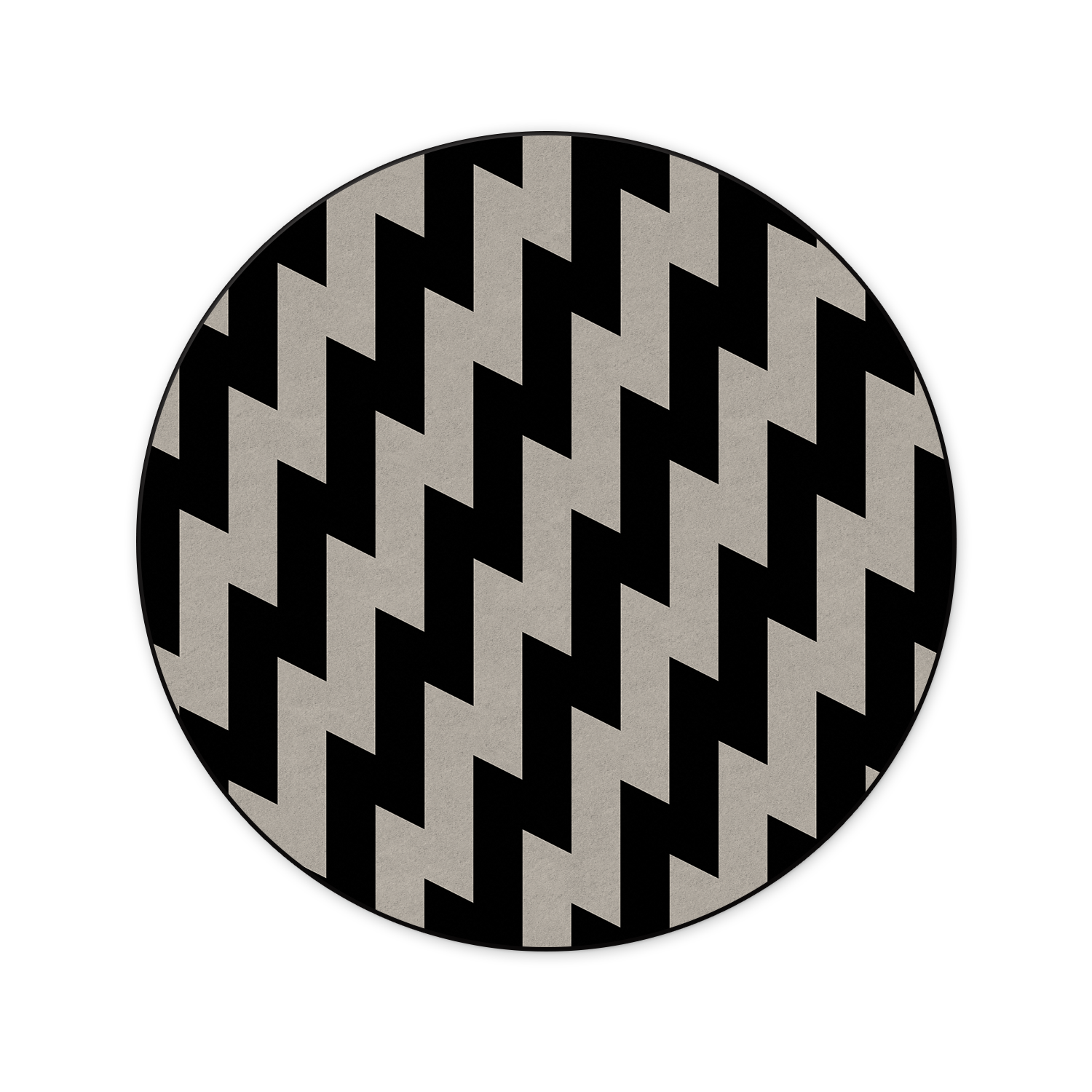 Black and White Geometric patterned rug for innovative coworking spaces