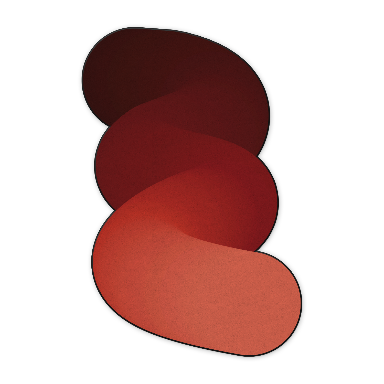 Abstract shape sophisticated gradient rug for executive offices