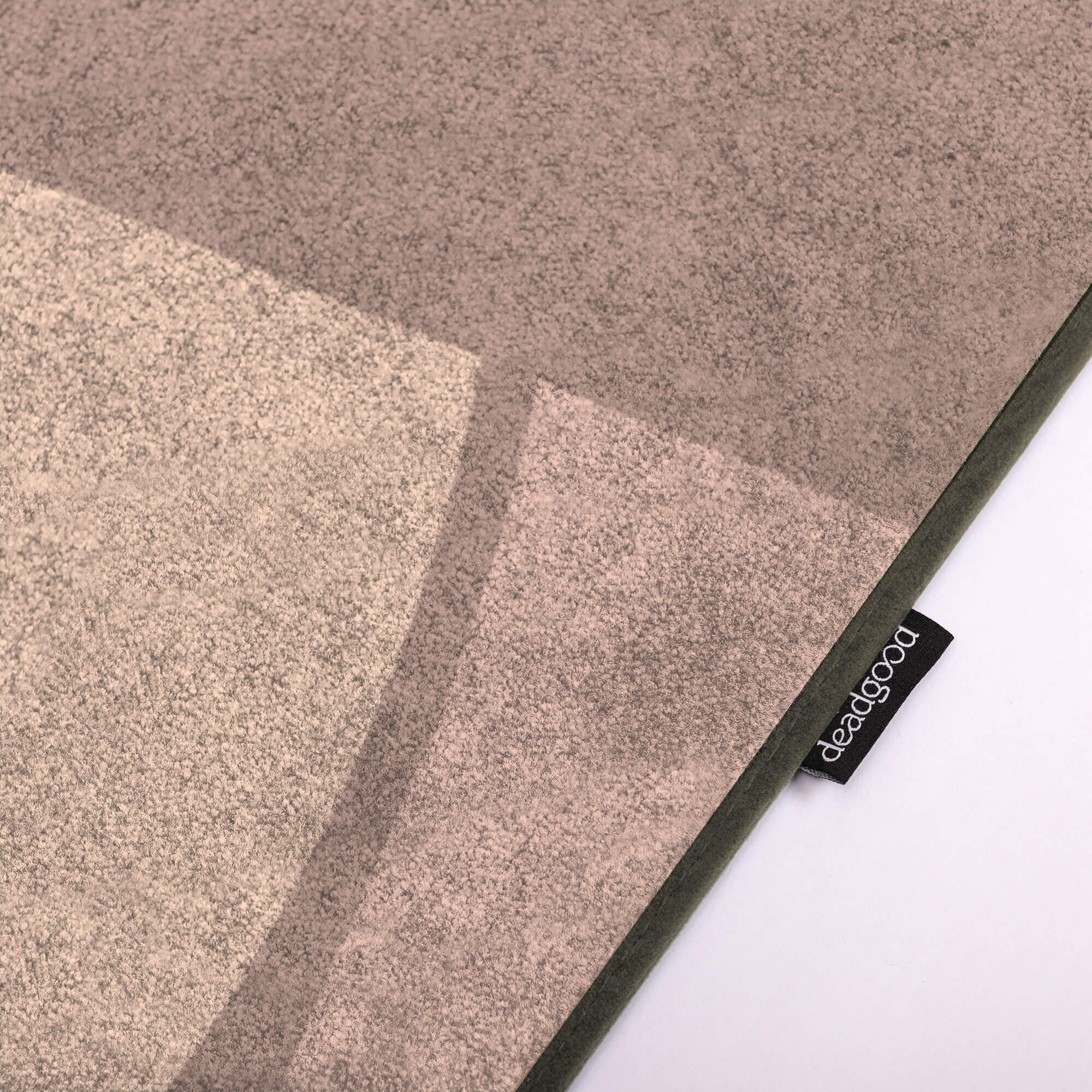 Detail of a fun geometric rug for children’s play areas