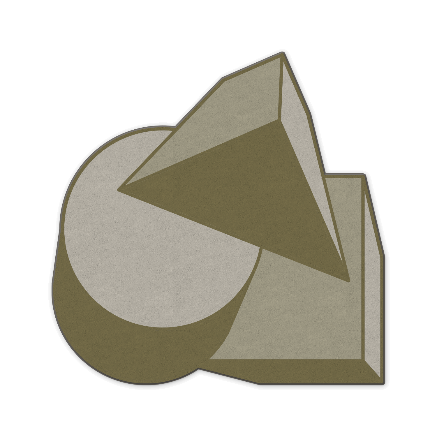 Fun geometric rug for children’s play areas