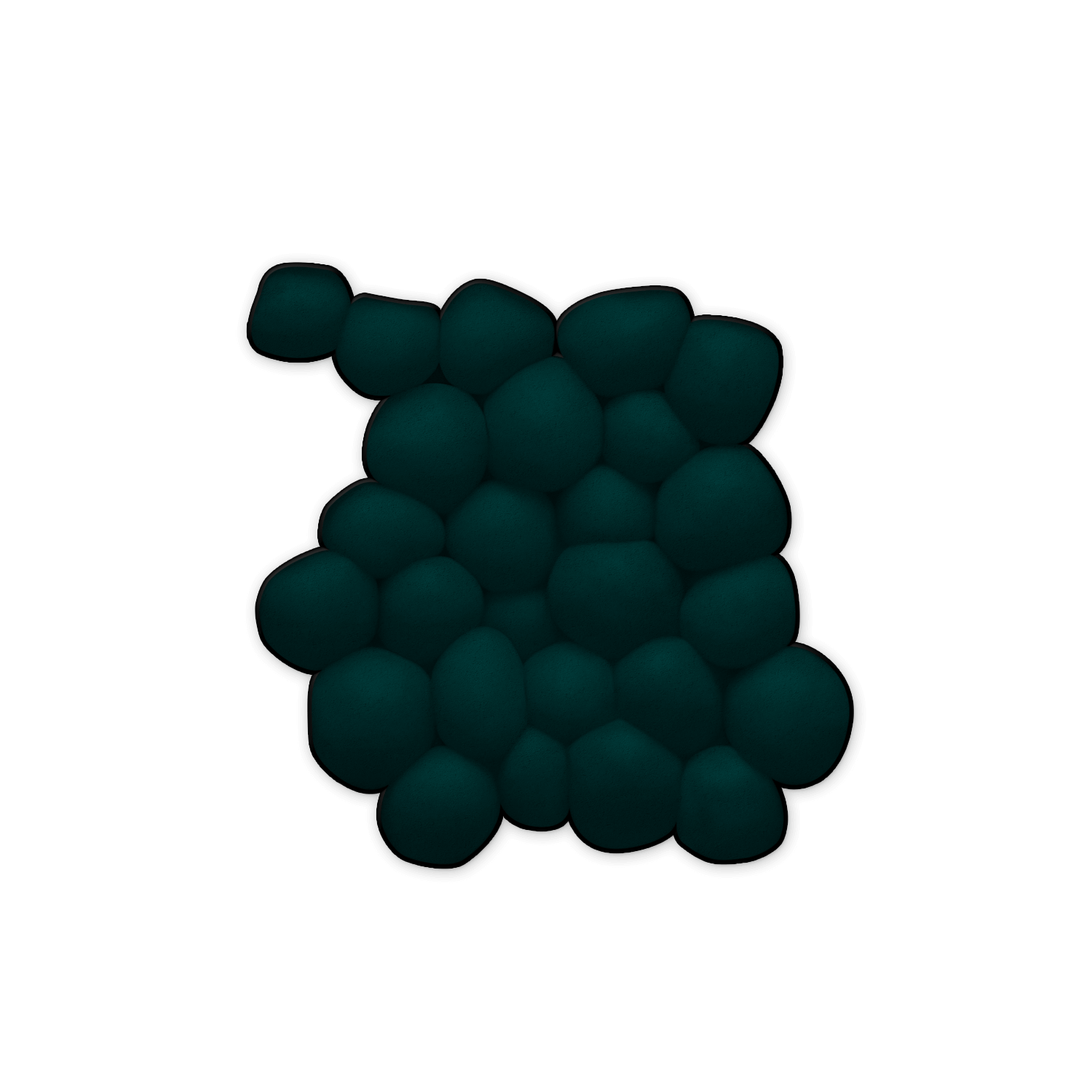 Organic patterns on a rug for health clinics