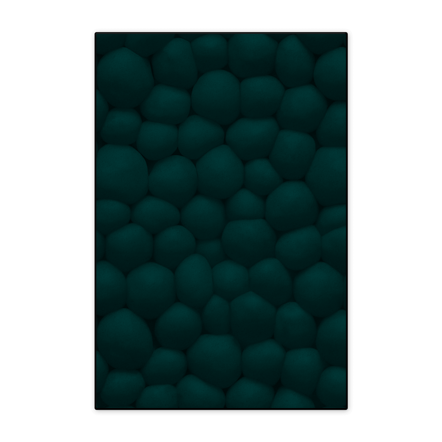 Organic patterns on a rug for health clinics