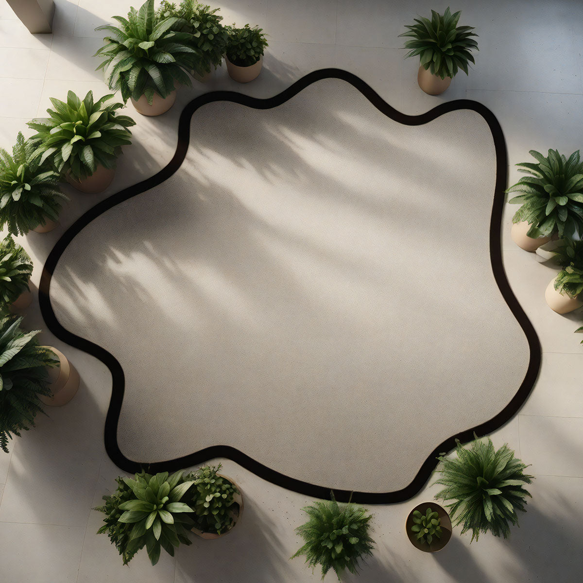 Custom-designed rugs adding warmth and style to commercial interiors