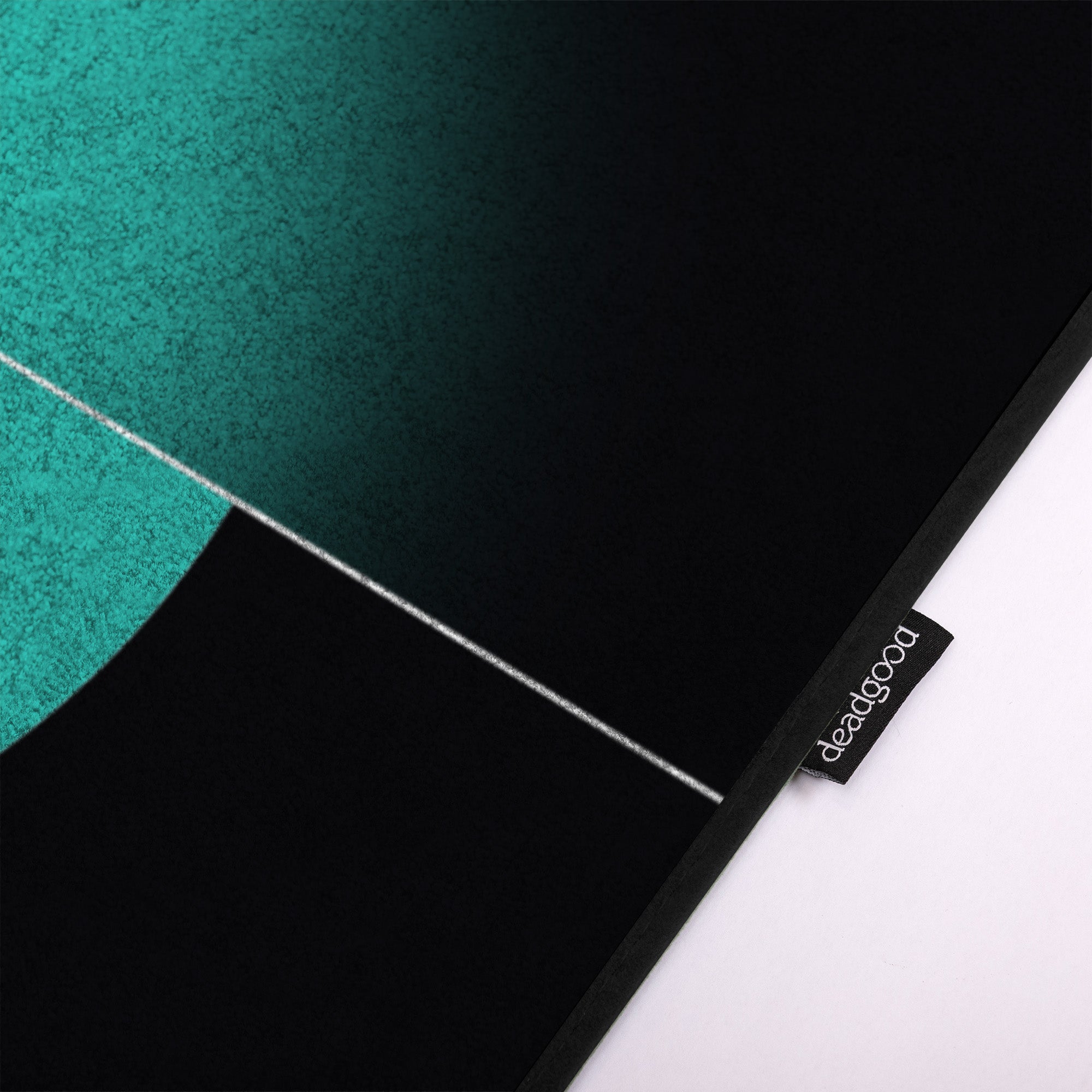 Detail of an abstract art-inspired rug for modern hotel lobbies