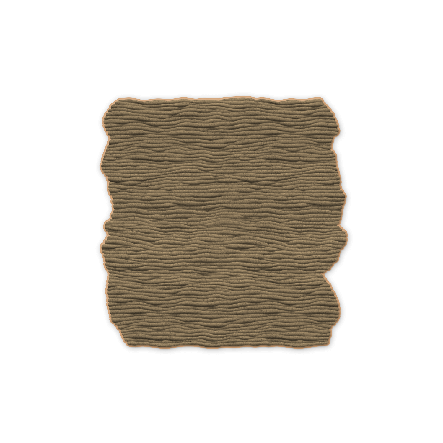 Organic and subtle rug for boutique hotel corridors