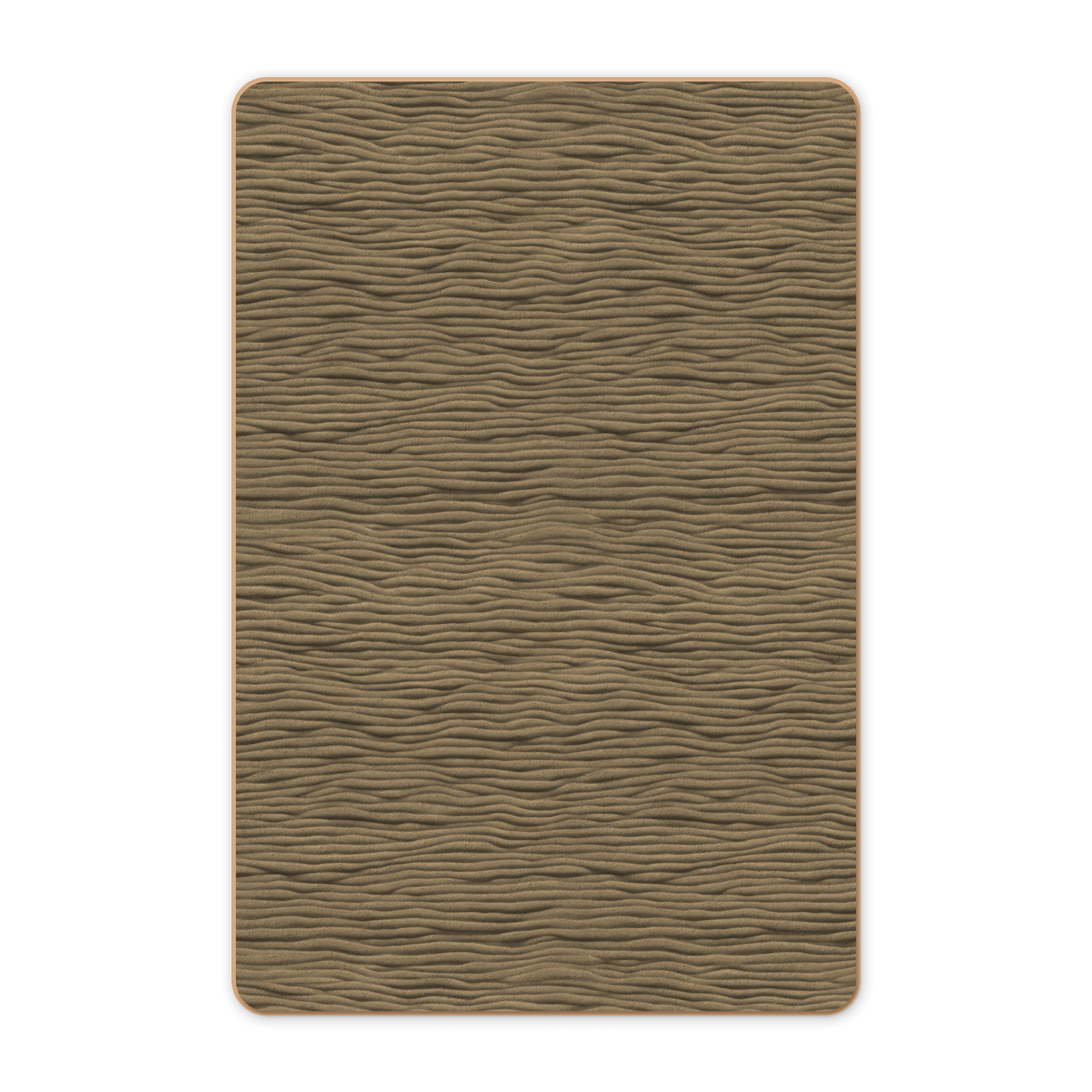 Organic and subtle rug for boutique hotel corridors