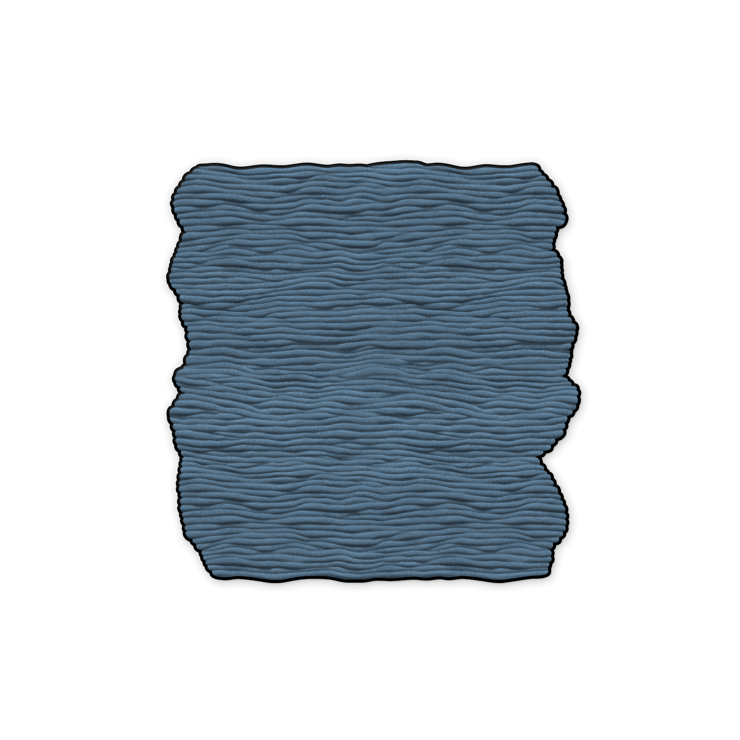 Organic and subtle rug for boutique hotel corridors